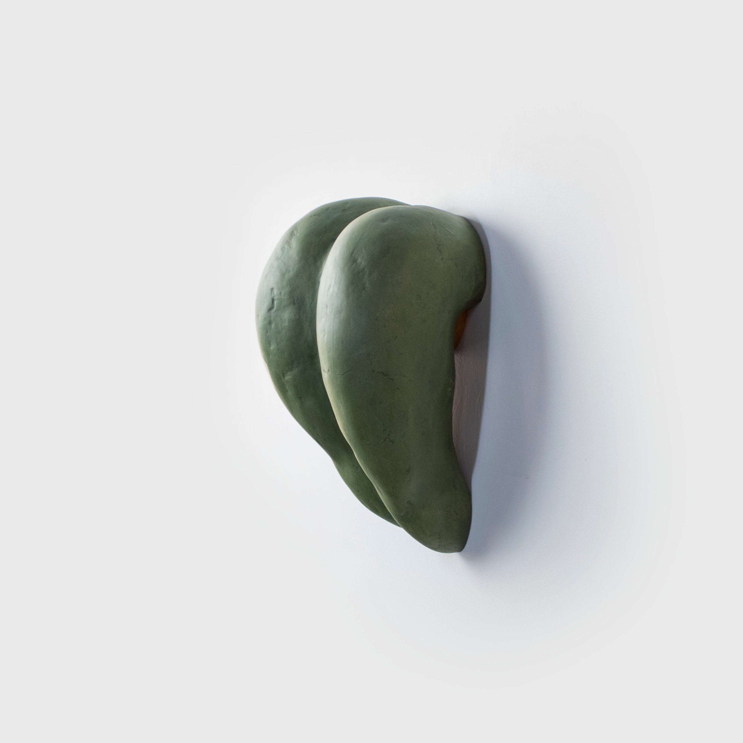 Wall Sconce La Luz Tenue, Dorm Wall Decor from Paper Mache in Green