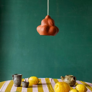Lampada a sospensione in cartapesta, lampada notturna per bambini Sensi Mini Red