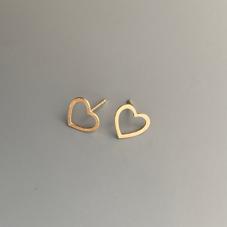 Earrings out of 18kt Gold, hearts image 2