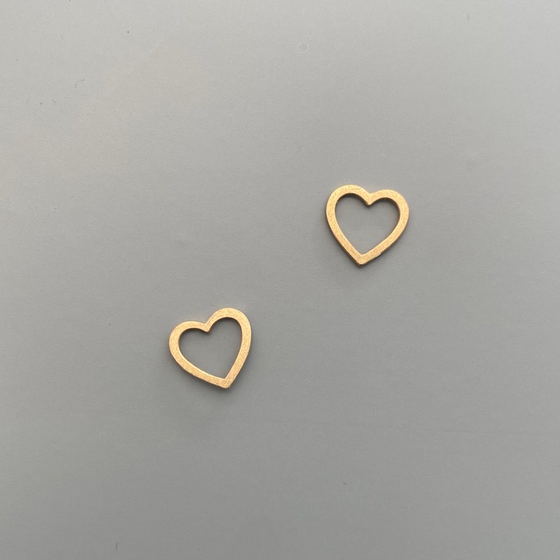 Earrings out of 18kt Gold, hearts image 3