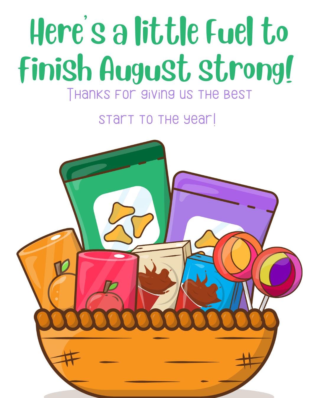 Printable Teacher Appreciation Tags | August Fuel to Finish Strong ...