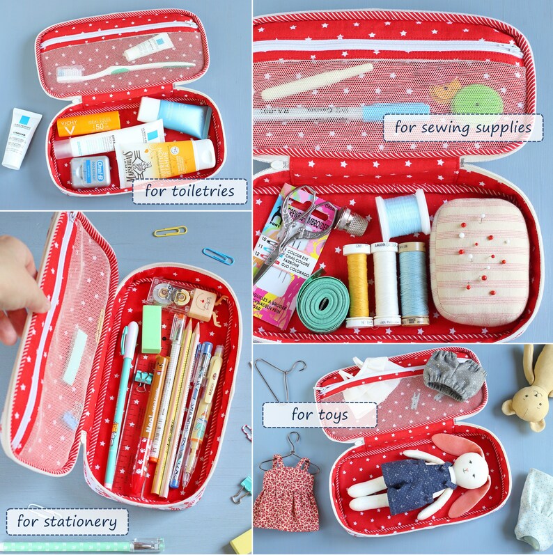 PDF Pencil Case Sewing Pattern &amp; Sewing Tutorial Stationery | Etsy