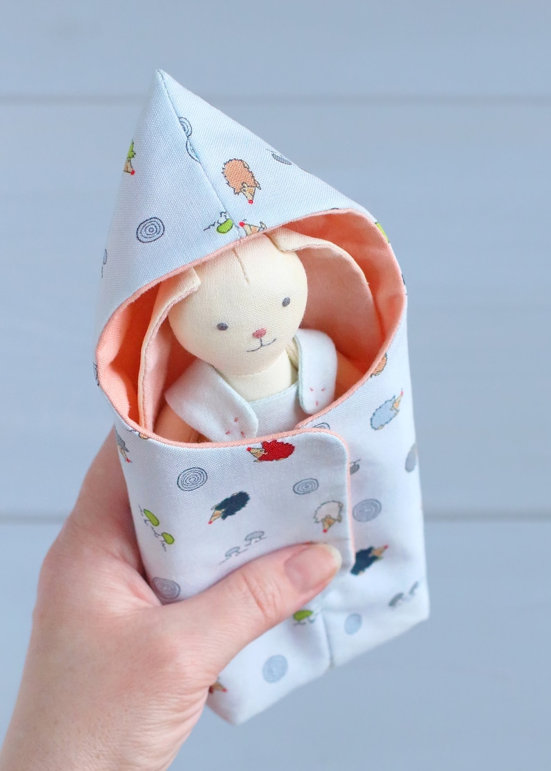 PDF Sleeping Bag for Mini Doll Sewing Pattern & Tutorial DIY Etsy