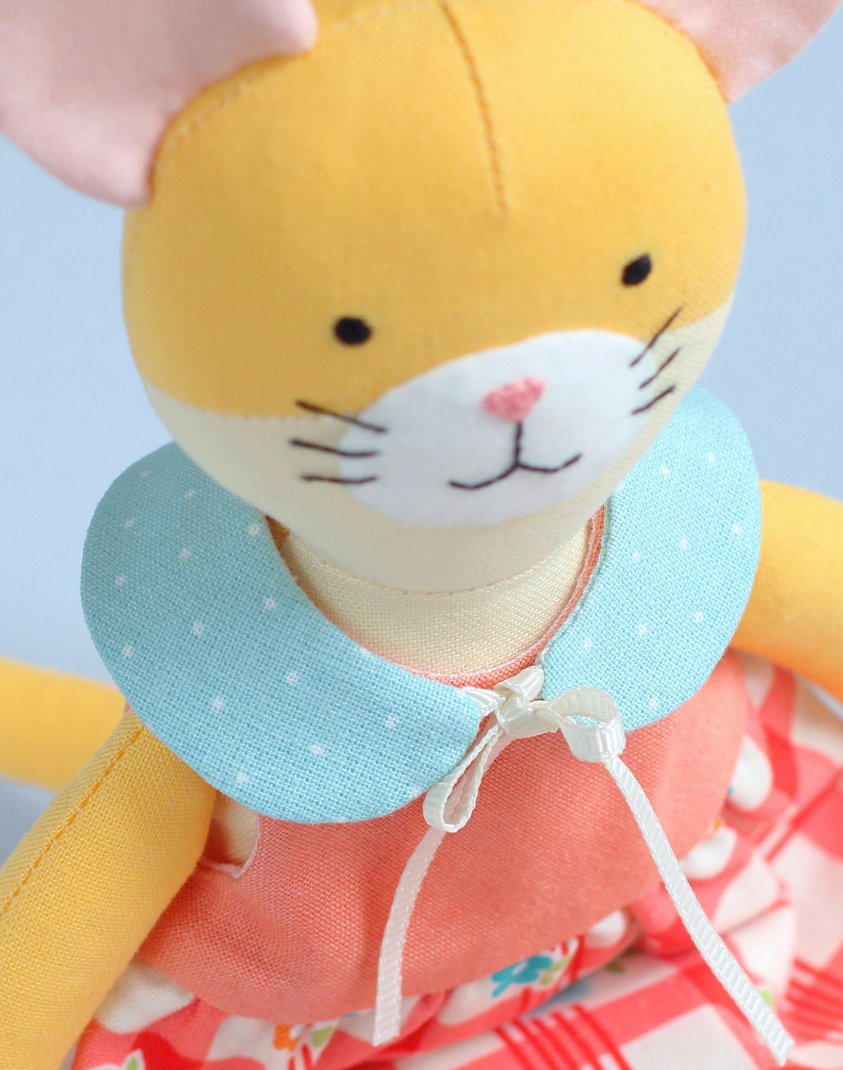 PDF Cat Sewing Pattern & Tutorial DIY Animal Rag Doll Cat Etsy