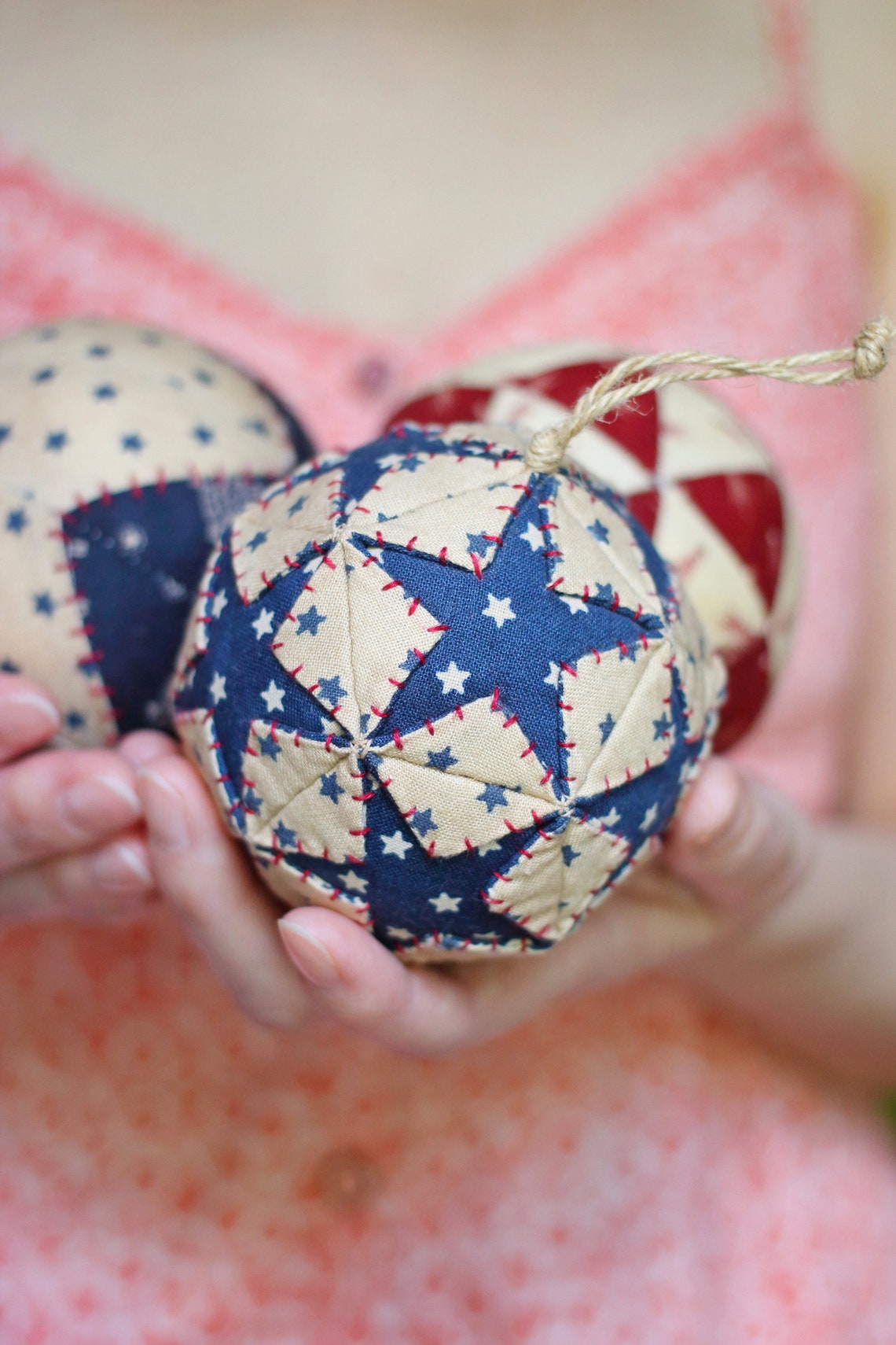 PDF Three Christmas Balls Sewing Pattern Quilted Christmas  Etsy