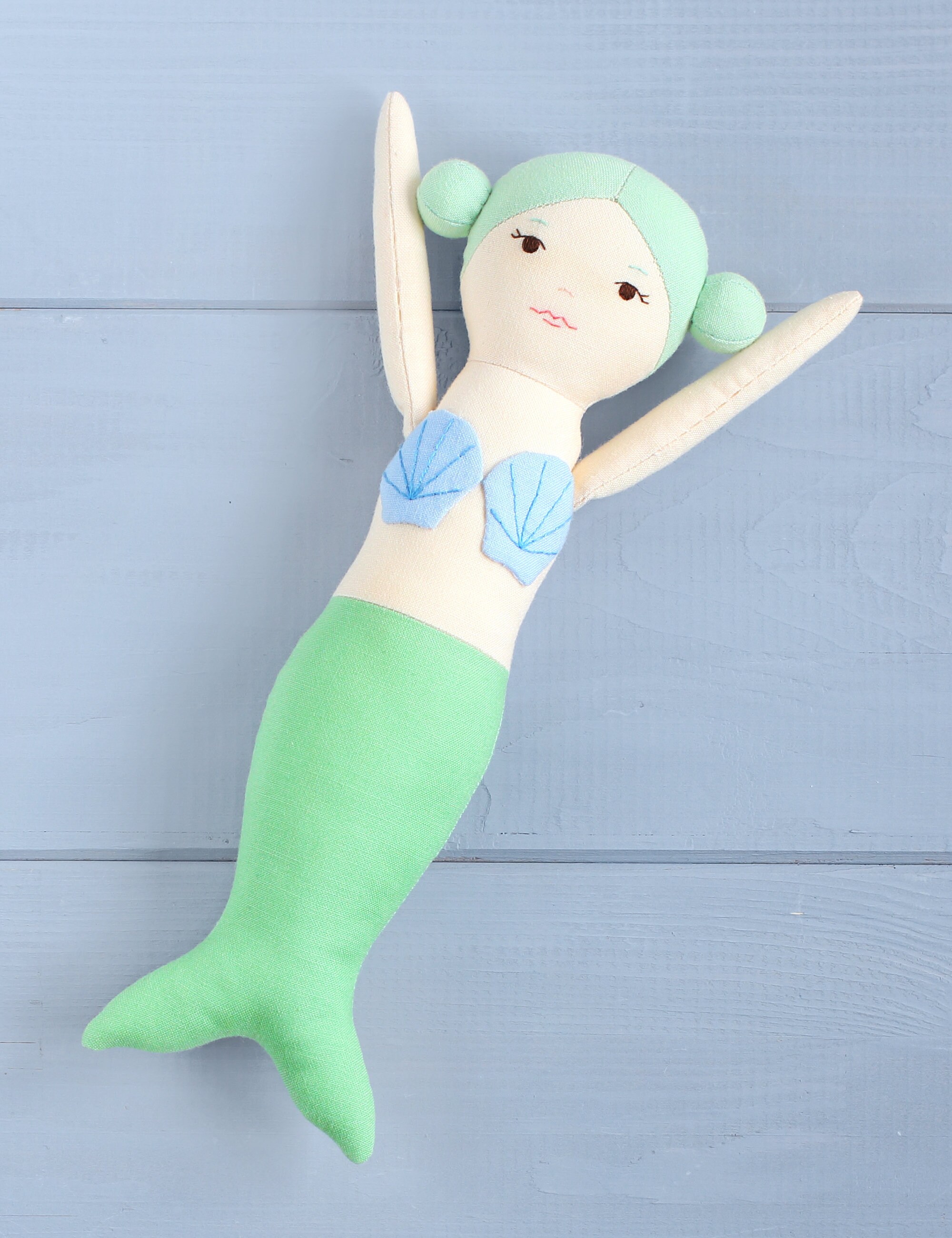 PDF Mermaid Sewing Pattern & Tutorial DIY Cloth Doll Soft / Etsy