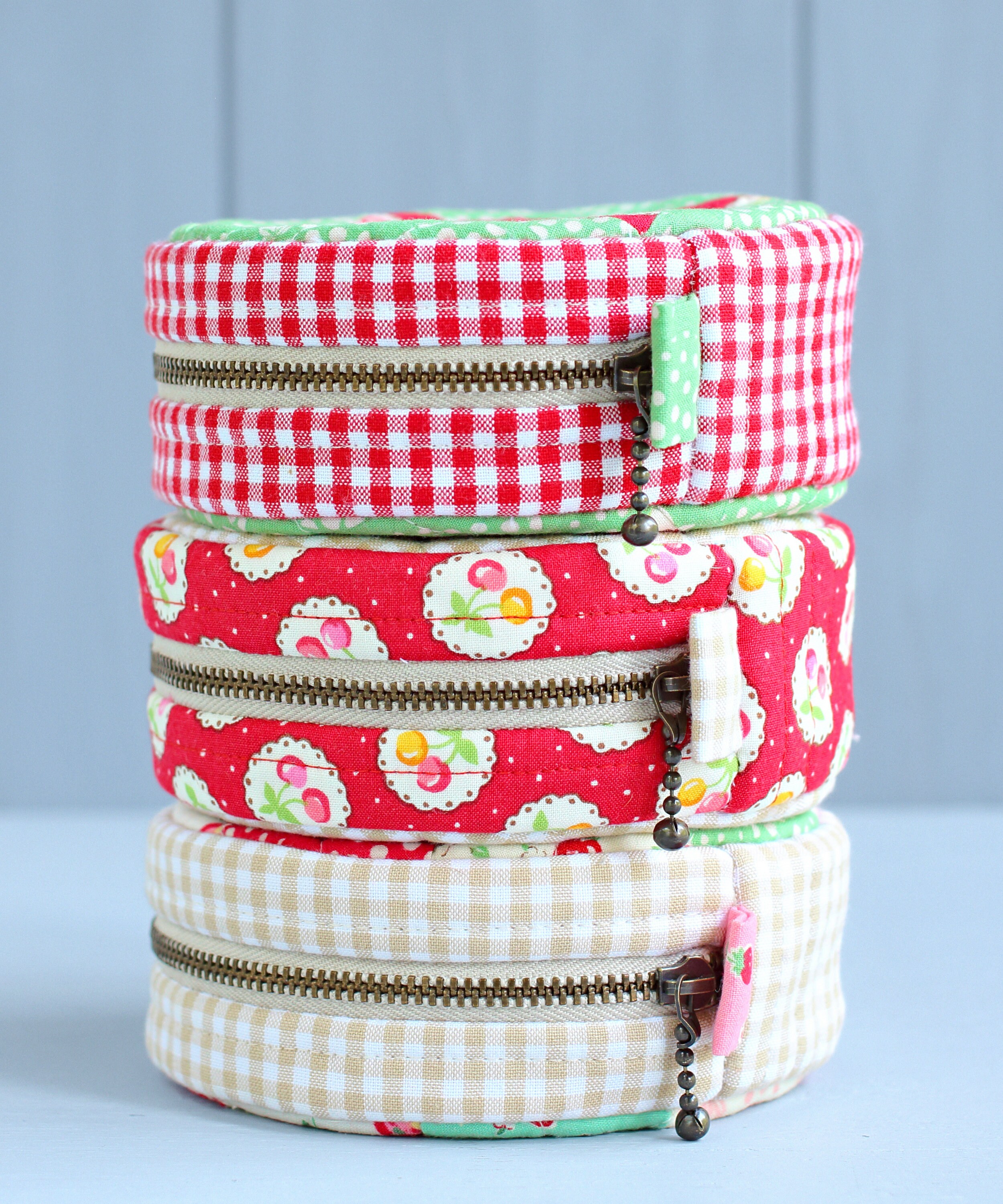 PDF Three Round Pouches Sewing Pattern DIY Quilted Pouch Etsy