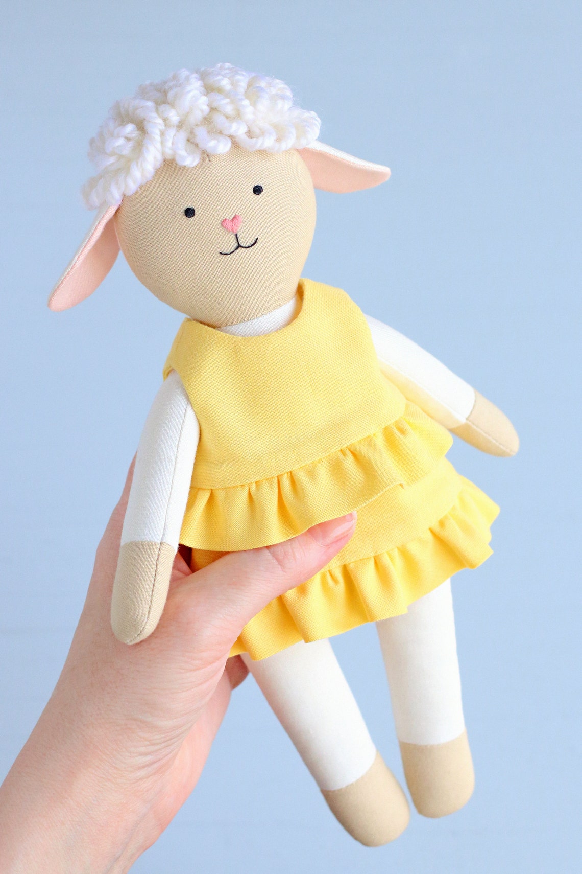 PDF Lamb Sewing Pattern DIY Animal Rag Doll Soft / Stuffed Etsy