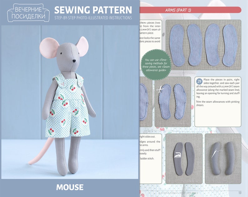 2 PDF Mouse Two Mini Mice Sewing - Il 794xN.2518973207 6lb2