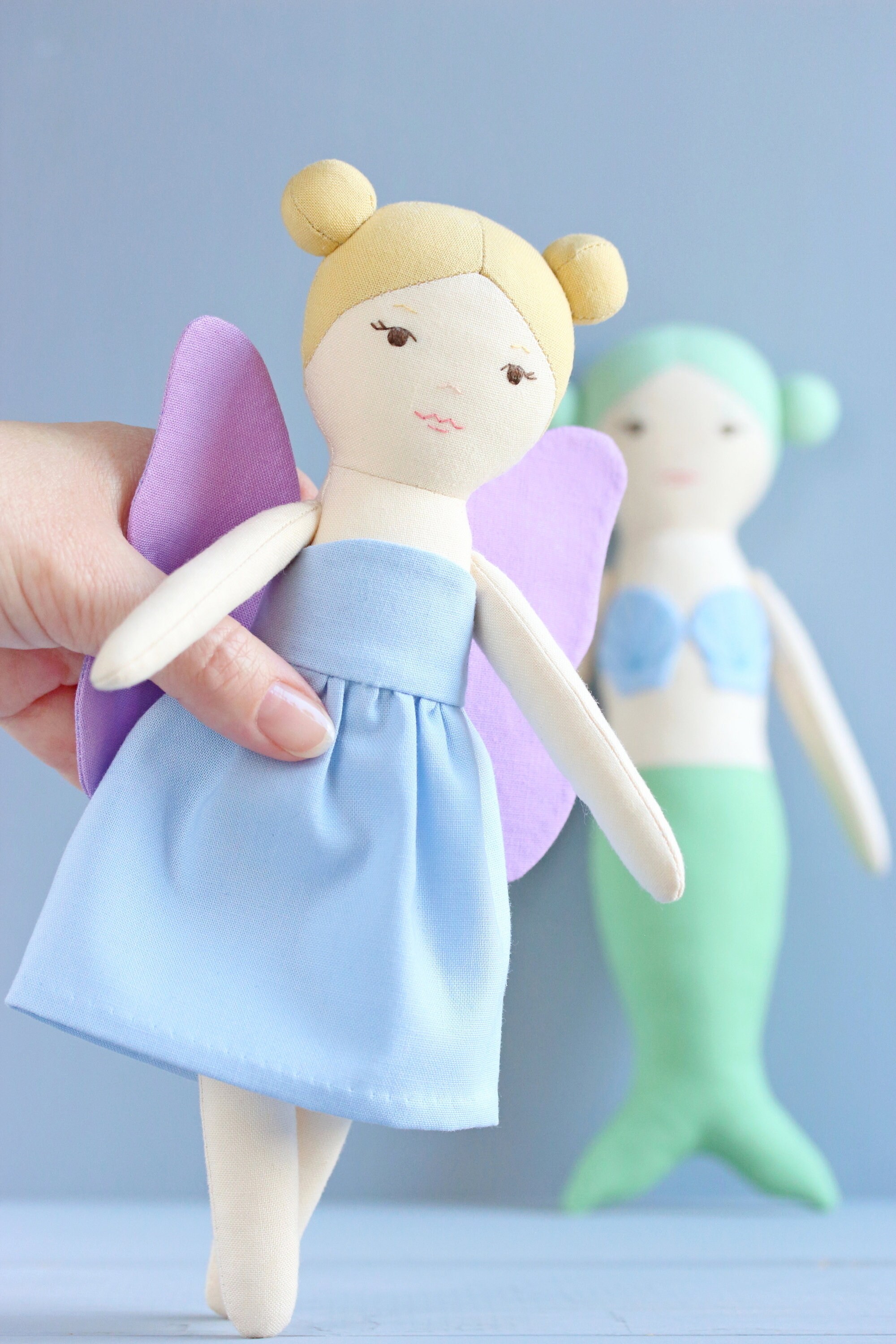 PDF Fairy Sewing Pattern & Tutorial DIY Cloth Doll Rag Doll Etsy Canada