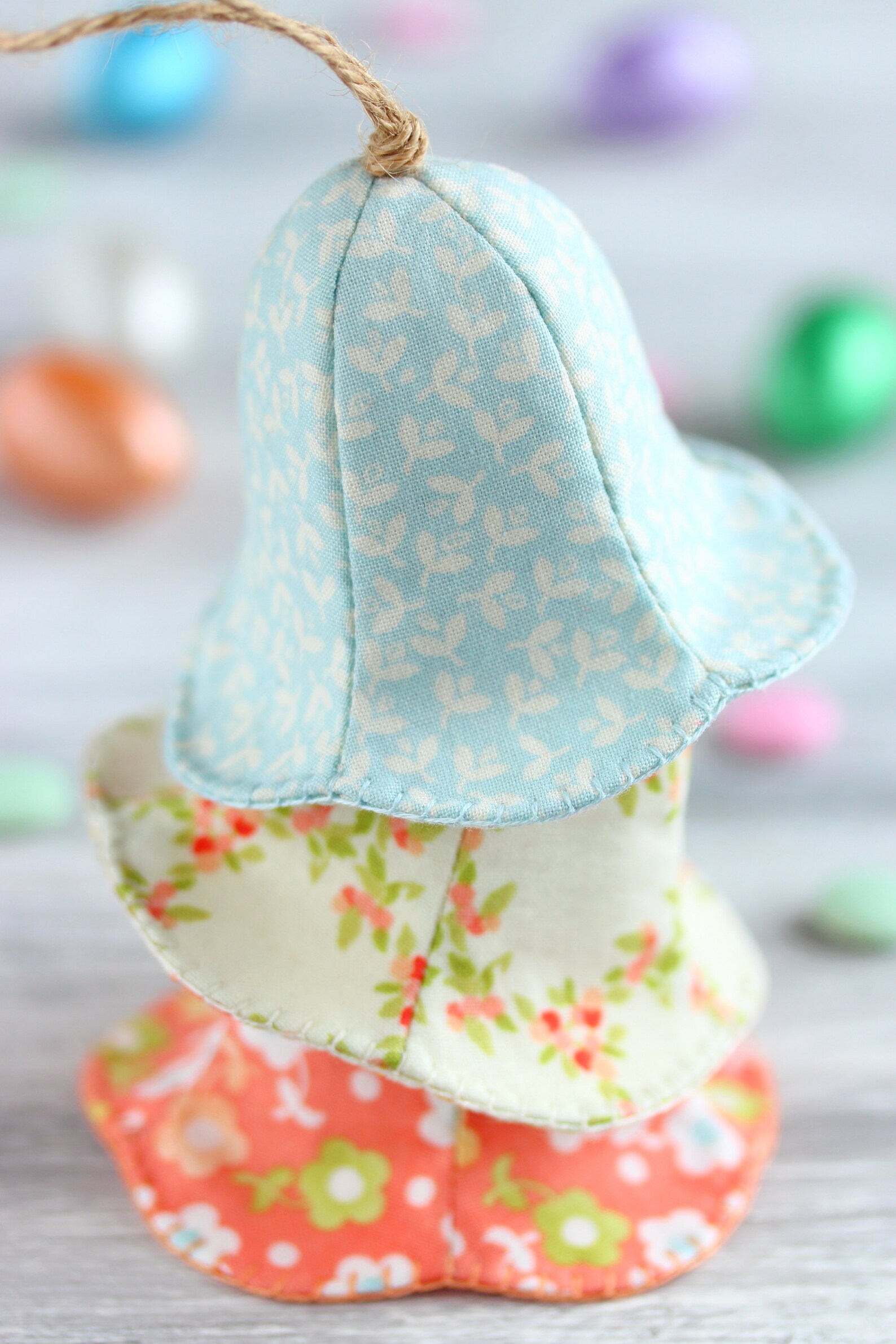 PDF Easter Bell Sewing Pattern & Tutorial Fabric Easter Etsy