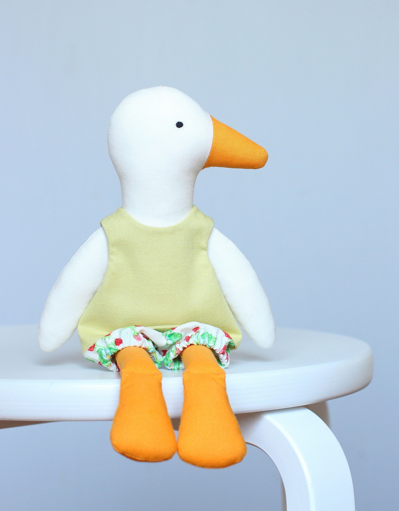 PDF Duck Sewing Pattern & Tutorial DIY Animal Rag Doll Soft Etsy