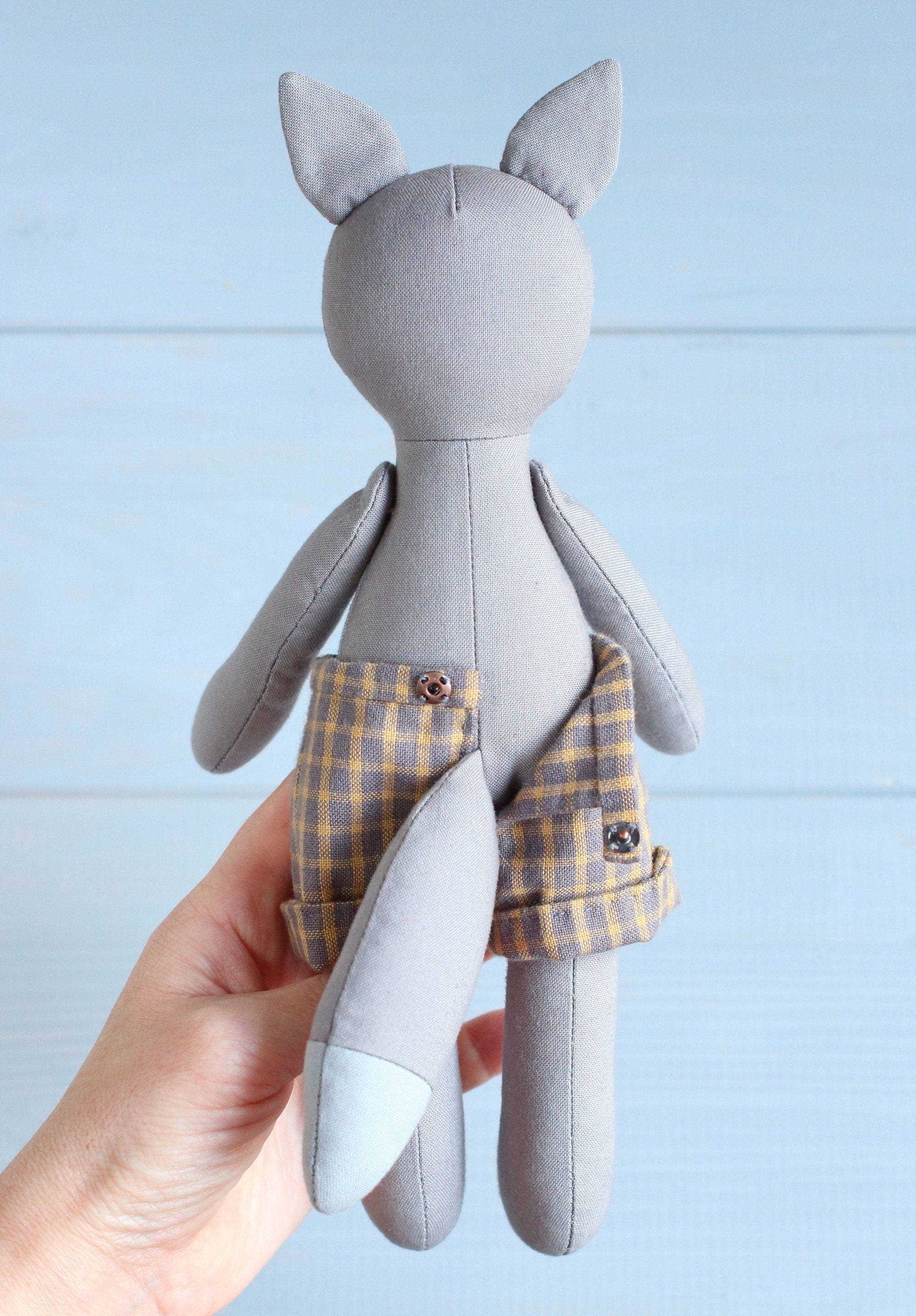 PDF Wolf Sewing Pattern & Tutorial DIY Forest Animal Stuffed Etsy UK