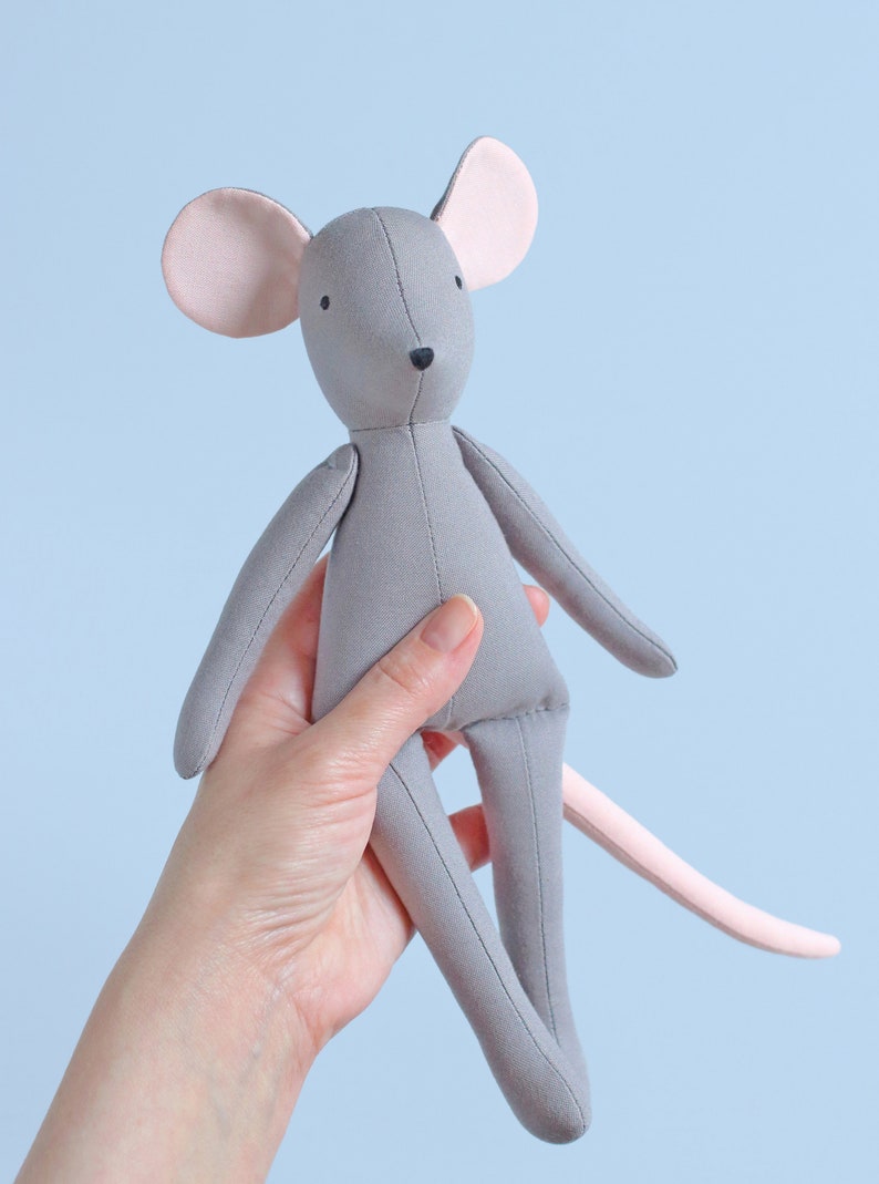 2 PDF Mouse Two Mini Mice Sewing Pattern & Tutorial DIY Etsy