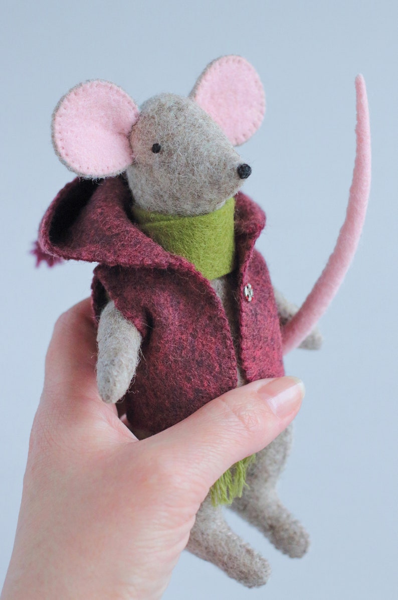 PDF Felt Mouse Sewing Pattern & Tutorial DIY Animal Stuffed Etsy