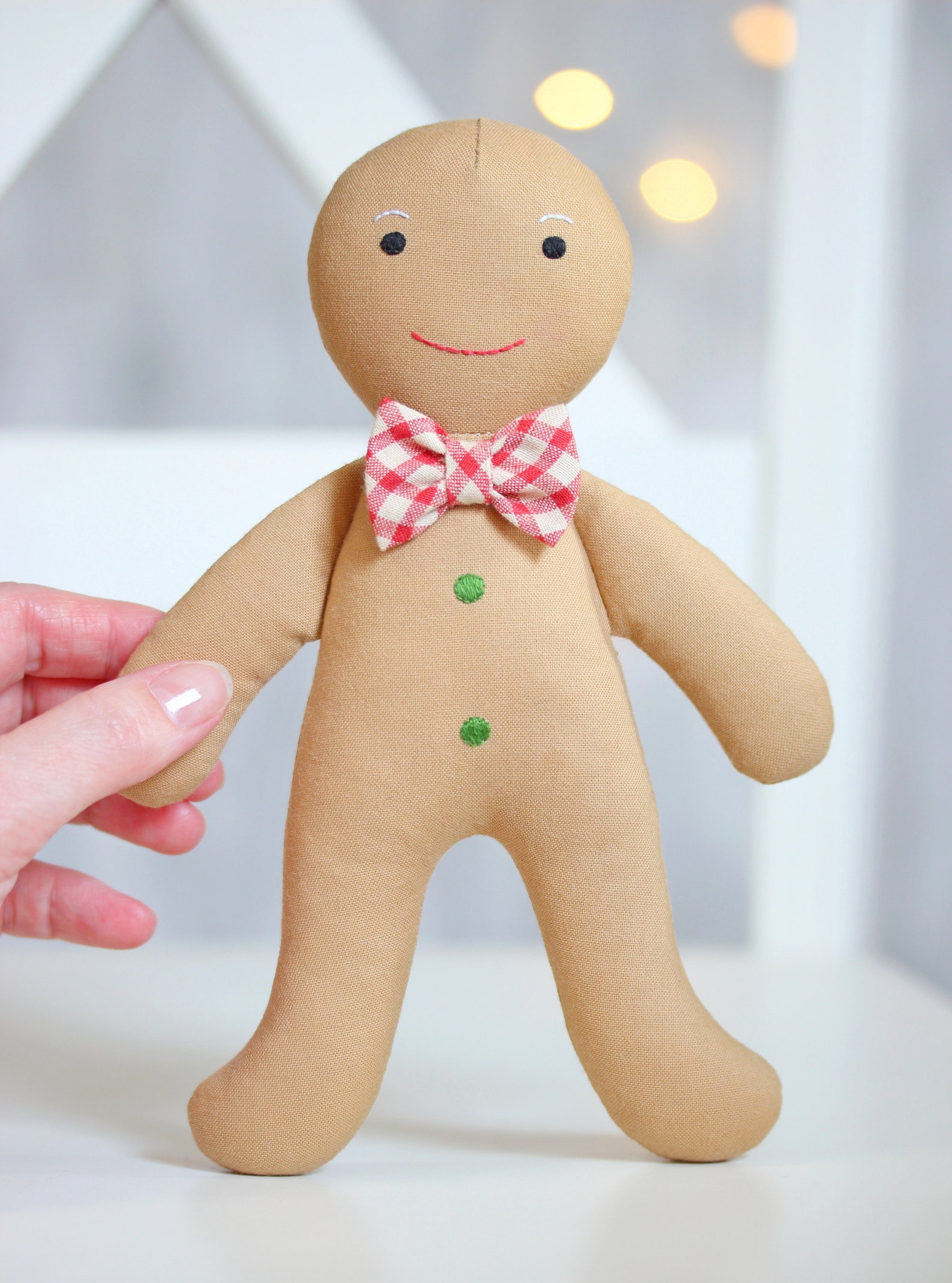PDF Gingerbread Man Sewing Pattern & Tutorial Rag Doll Etsy