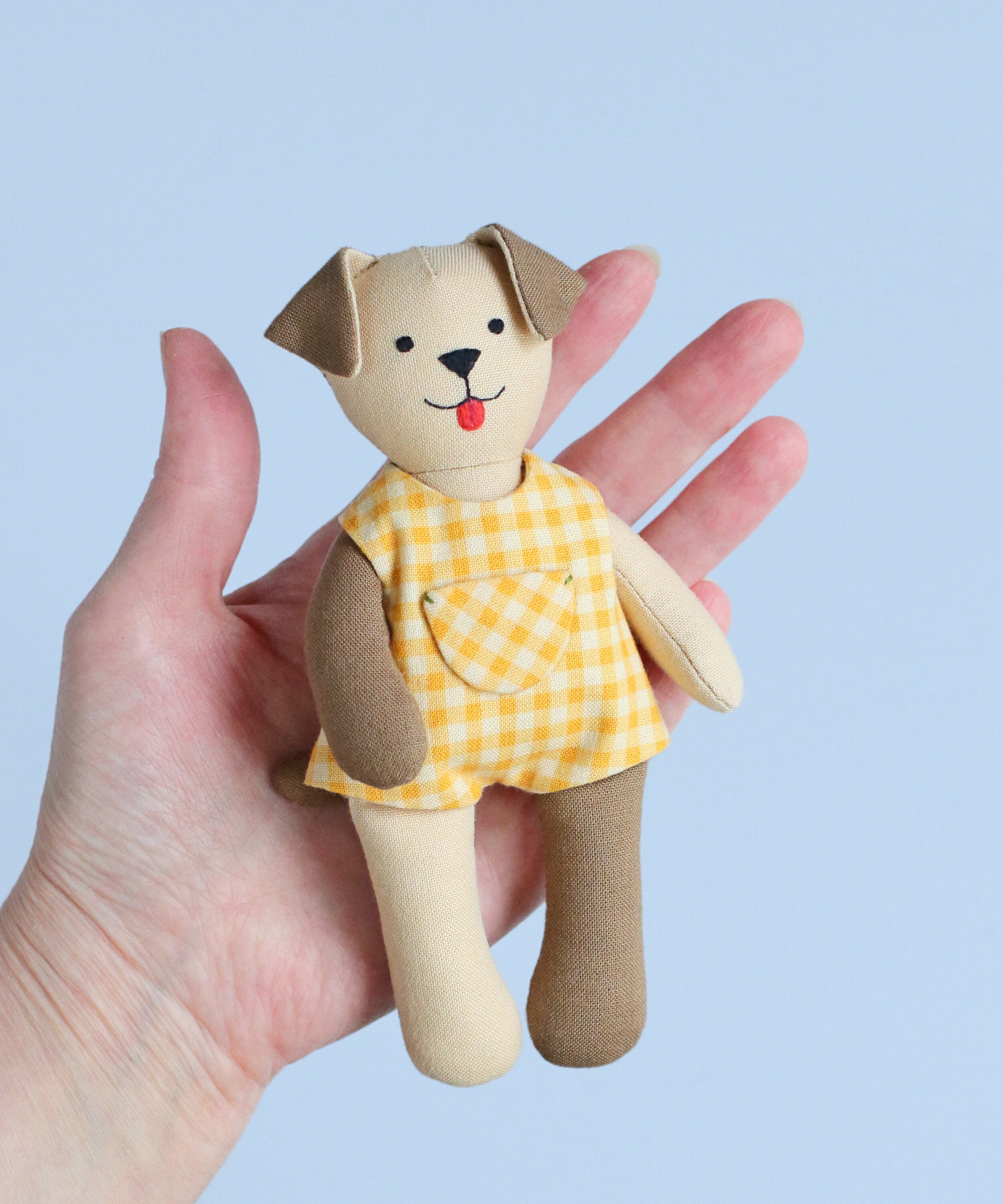 PDF Mini Dog Sewing Pattern DIY Animal Stuffed Rag Doll Etsy