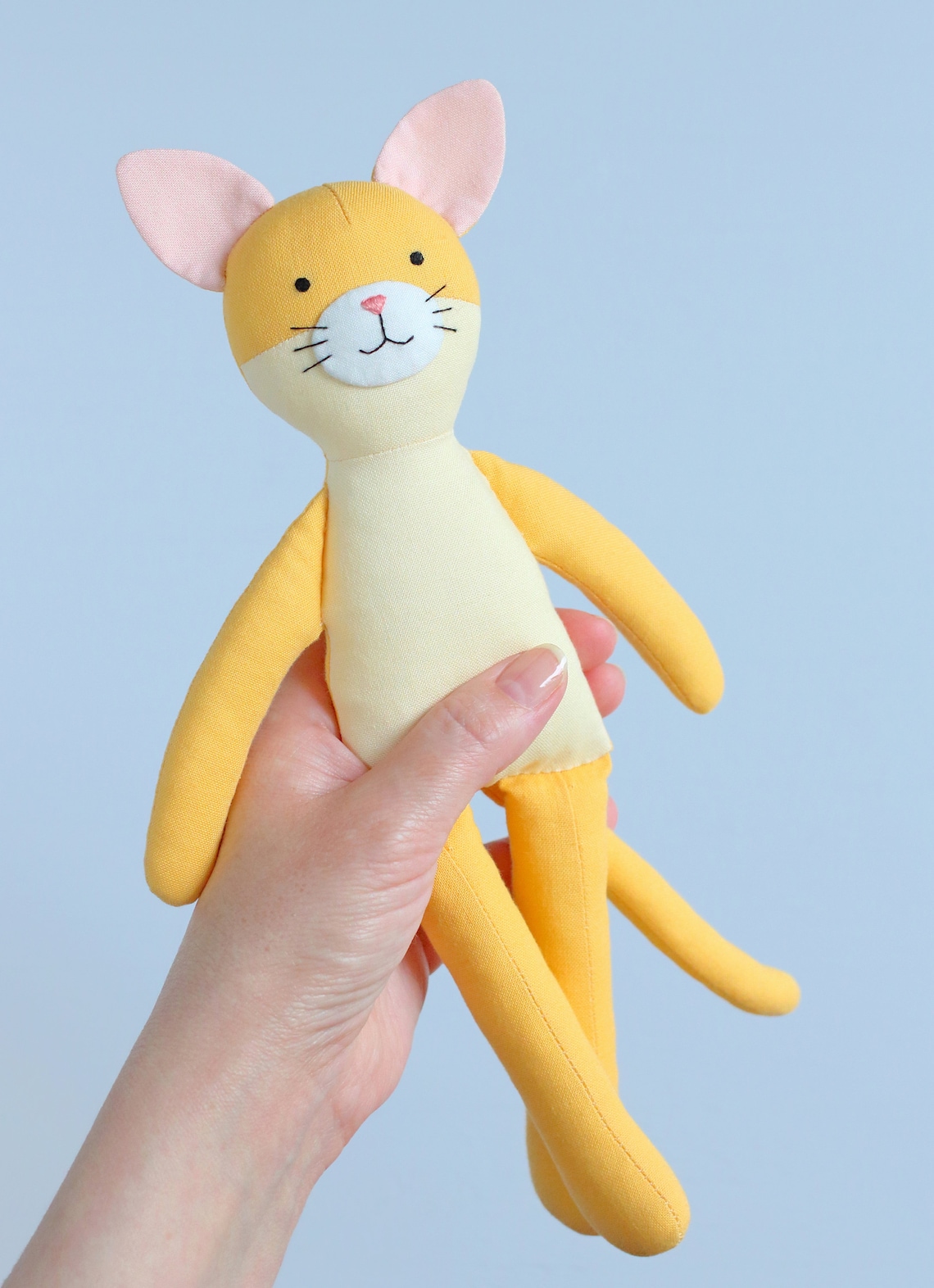 PDF Cat Sewing Pattern & Tutorial DIY Animal Rag Doll Cat Etsy