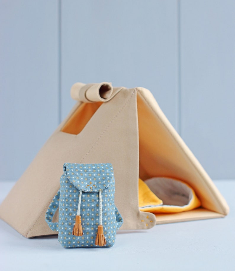 PDF Camping Set for Mini Doll Camping Tent Backpack Etsy