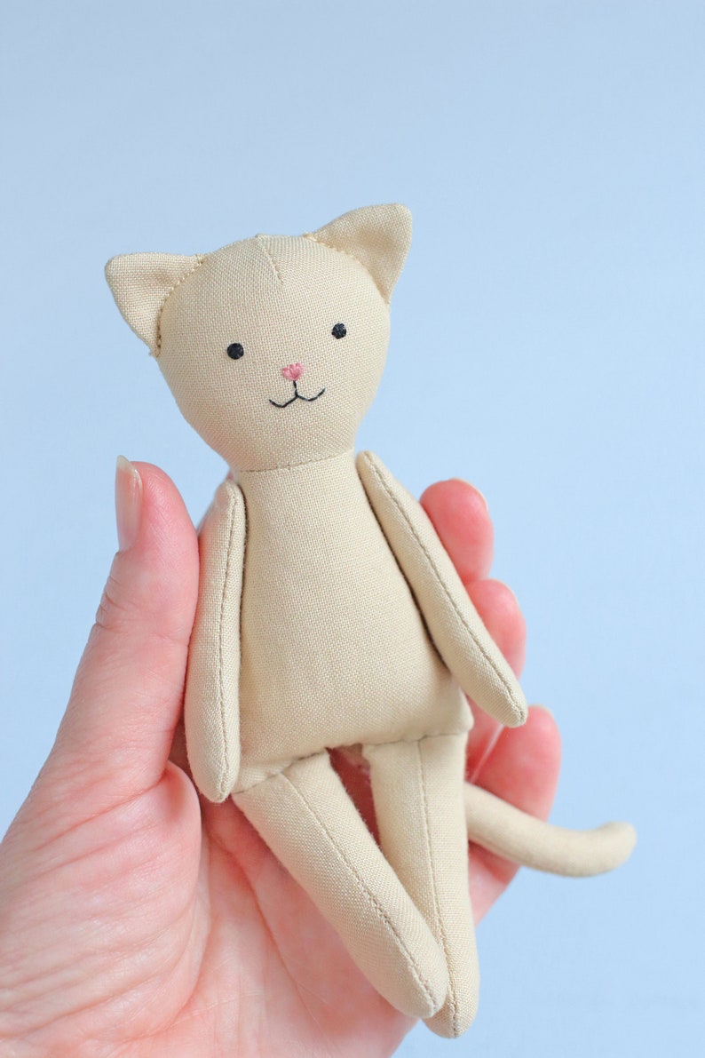 PDF Mini Cat with Set of Clothes Sewing Pattern DIY Animal | Etsy