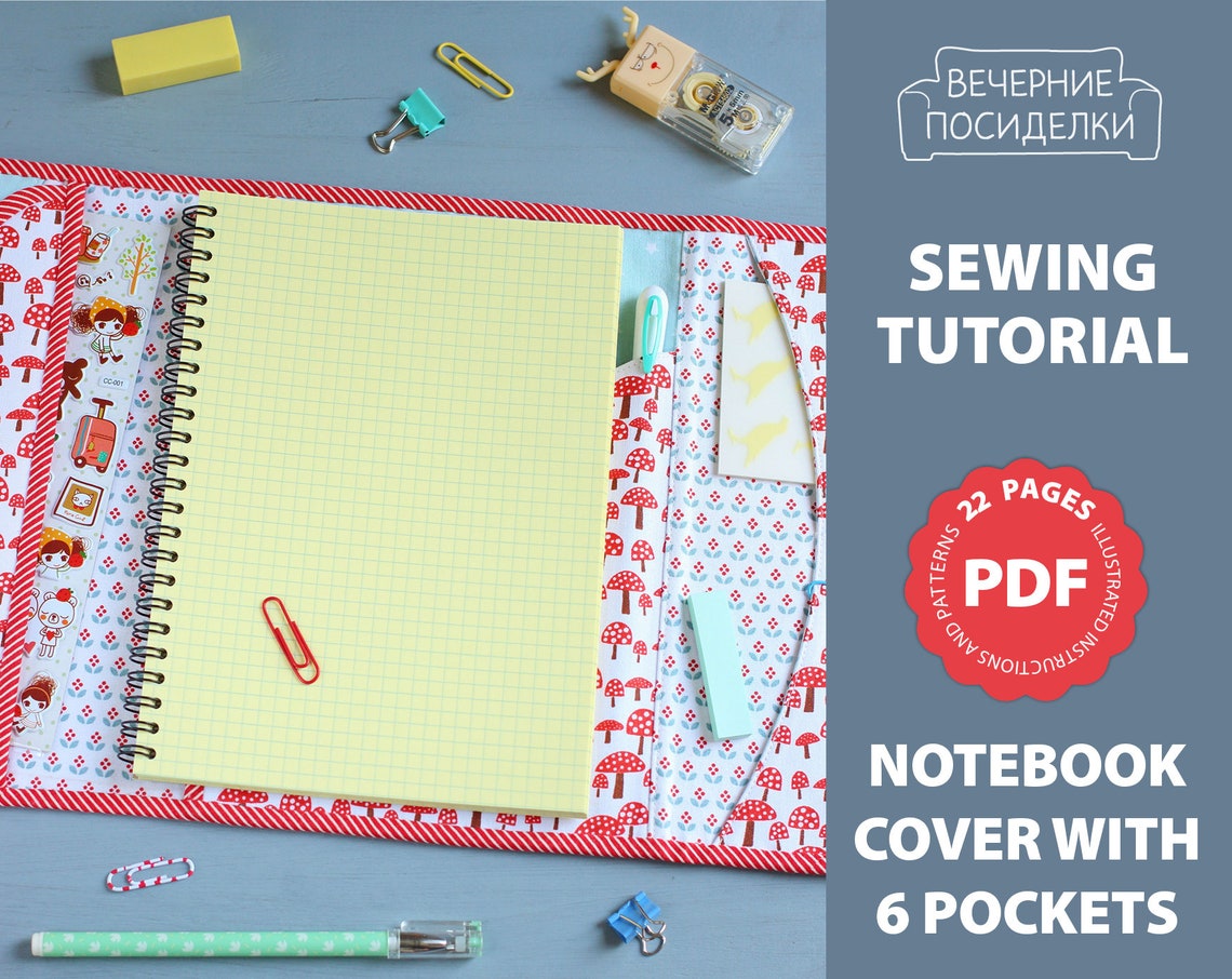 PDF Notebook / Journal / Diary / Planner Cover Organizer Etsy