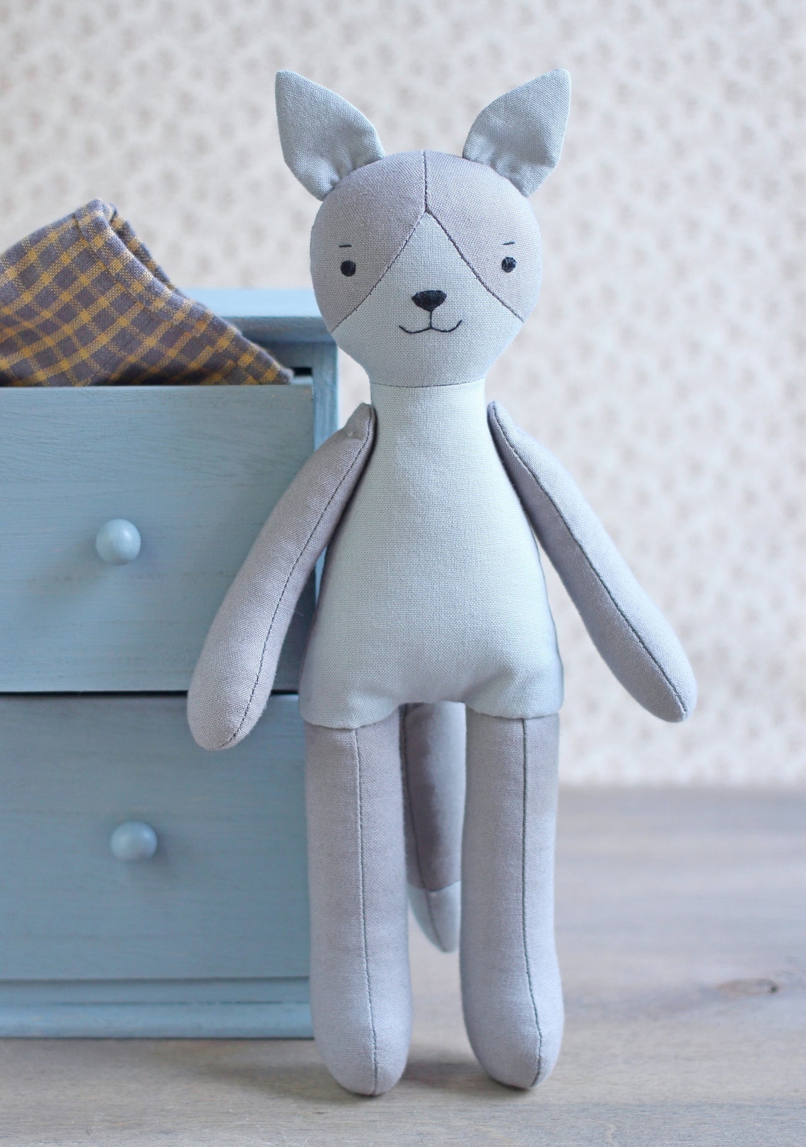 PDF Wolf Sewing Pattern & Tutorial DIY Forest Animal Stuffed Etsy