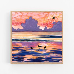 Pink Clouds Print, Pink and Purple Sunrise,  Beach Sunrise, Beach Sunset