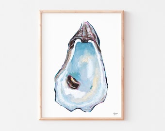 Oyster Print, Oyster Art, Oyster Shell Print