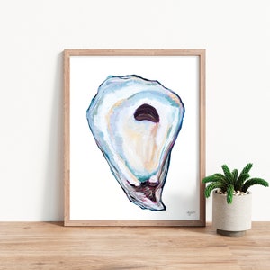 Oyster Print, Oyster Art, Oyster Shell Print image 4