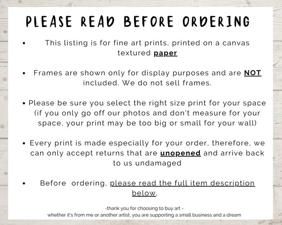 order small prints