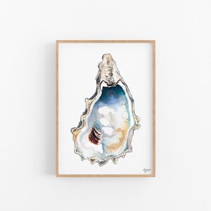 Oyster Watercolor Print: Charleston Shell Art