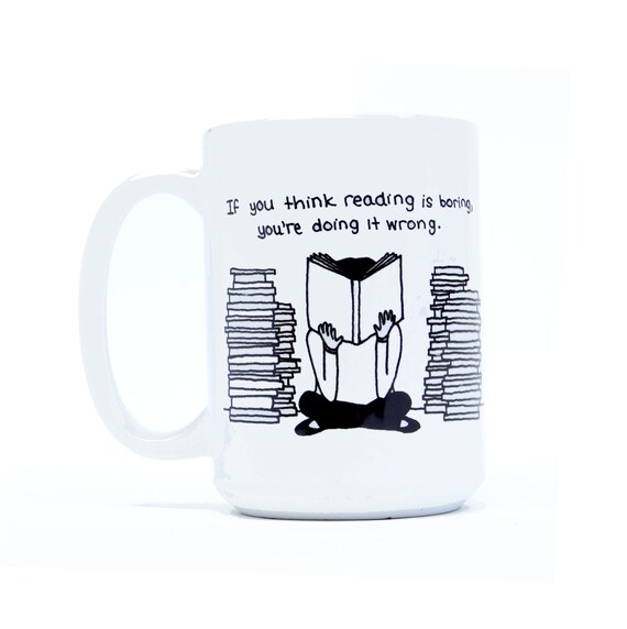 Items similar to Stack of Books Mug on Etsy