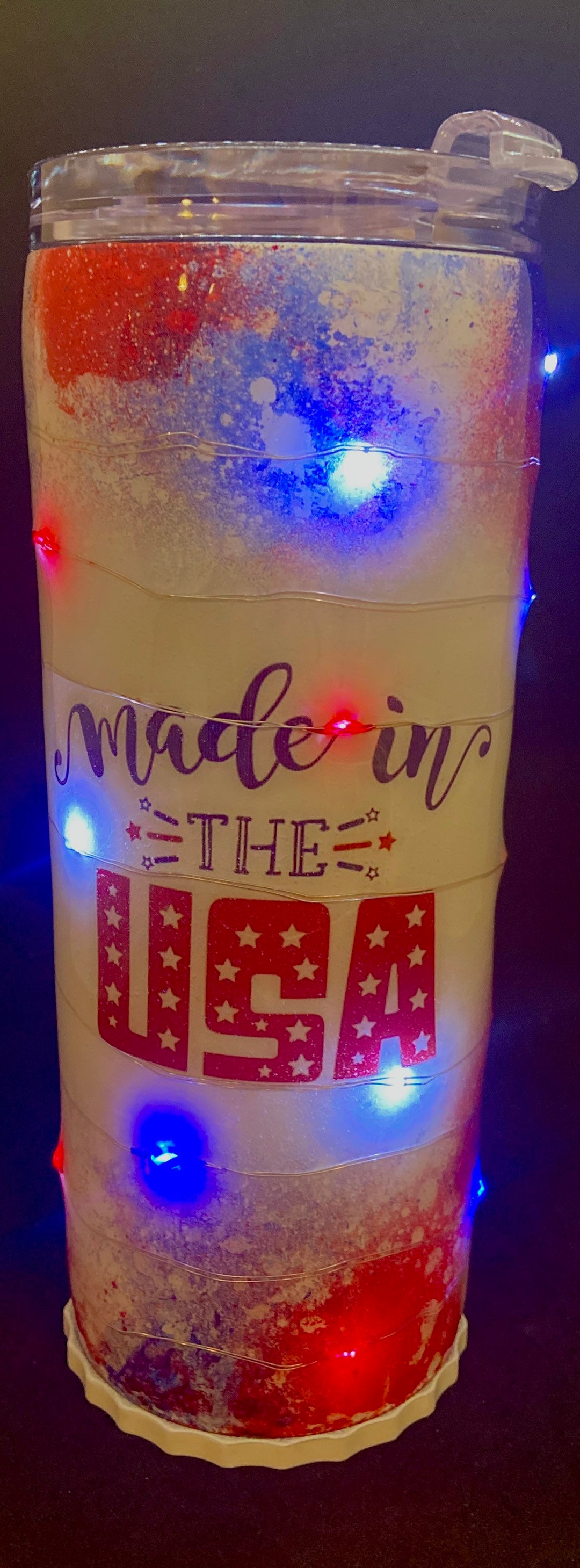 Fourth of July Light up Tumbler Etsy