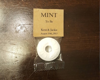 Mint To Be Wedding/ Bridal Shower Favors-50 Mints