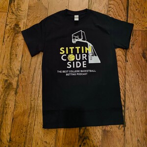 Sittin Court Side Podcast Tshirt