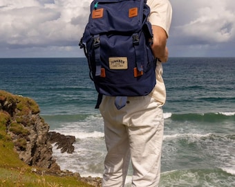 The Explorer Backpack in Navy ~ large rucksack, travel bag, holiday bag, unisex bag, rucksack, cabin bag, travelling, big bag, camping ag