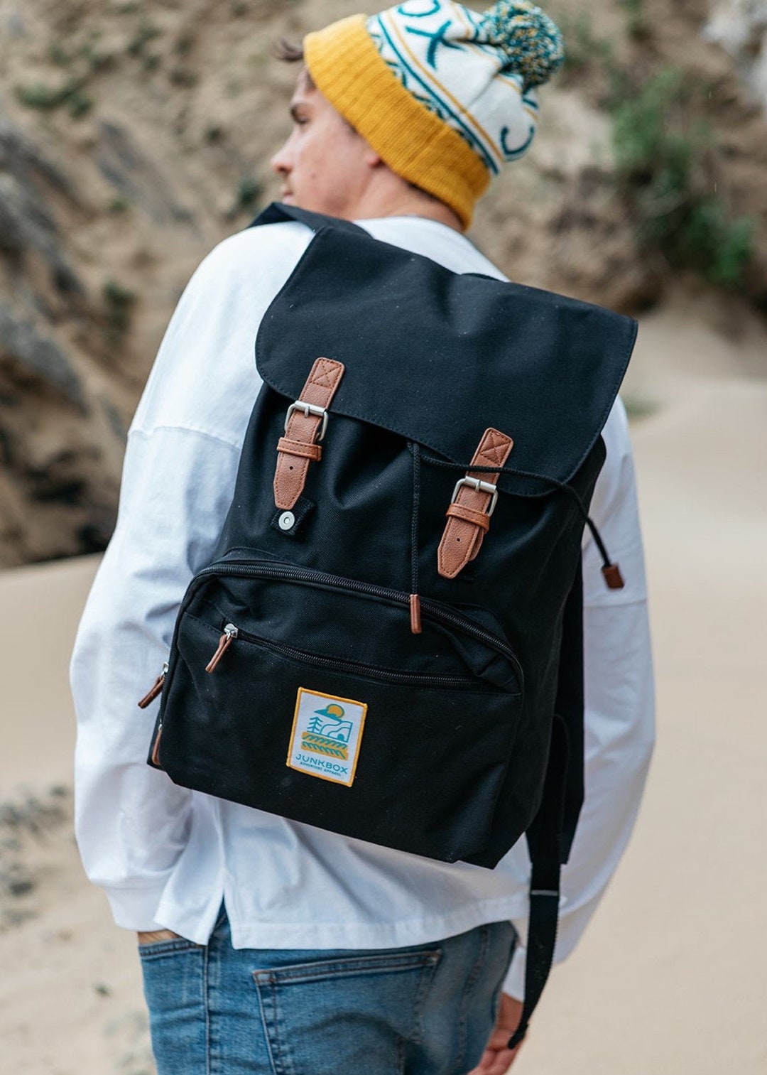 Black Commuter Backpack: 17