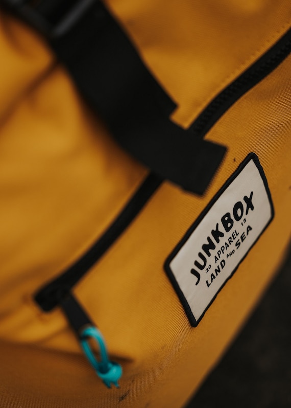 The Adventurer Recycled Roll top Backpack in Mustard College Bag School Bag Rucksack Travel Bag Mens Bag Ladies Bag Cabin Bag Etsy UK