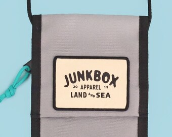 The Pouch in Grey ~ cross body bag, holiday accessories, festival style, bumbag, belt bag, unisex, mini bag, recycled plastic