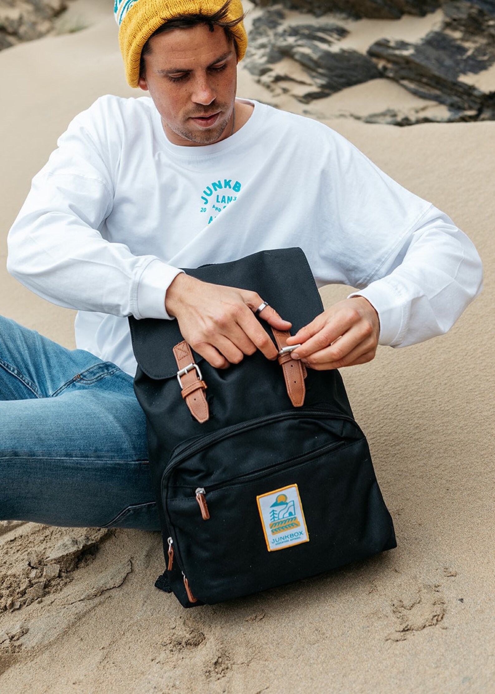 Black Commuter Backpack: 17