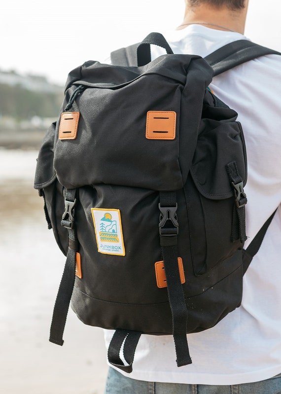 The Explorer Backpack in Black Large Rucksack Travel Bag Holiday Bag Unisex Bag Black Rucksack Cabin Bag Travelling Hold All Etsy Canada