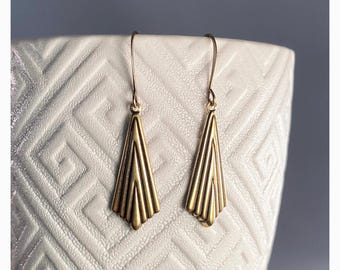 Art Deco Vintage Gold Flapper Vintage Gold Art