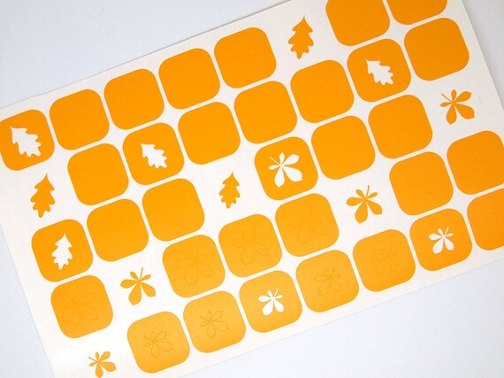 Single Fall Leaf Nail Stencil Nail Art Vinyls Autumn Nail Etsy