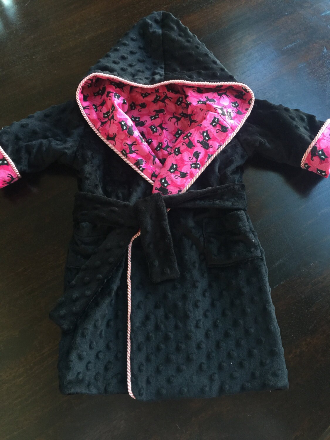 Children's Fully Lined Hooded Robe with Pockets Etsy