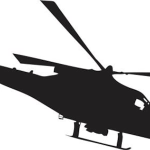 Helicopter Wall Mural Decal Sticker Vinyl Army Military - Etsy