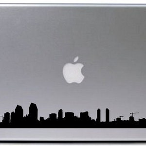 San Diego City Skyline Decal Sticker Laptop Car Window image 1