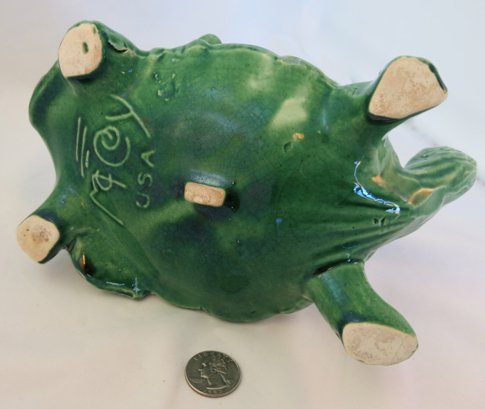 Vintage McCoy green turtle planter. C. 1950 | Etsy