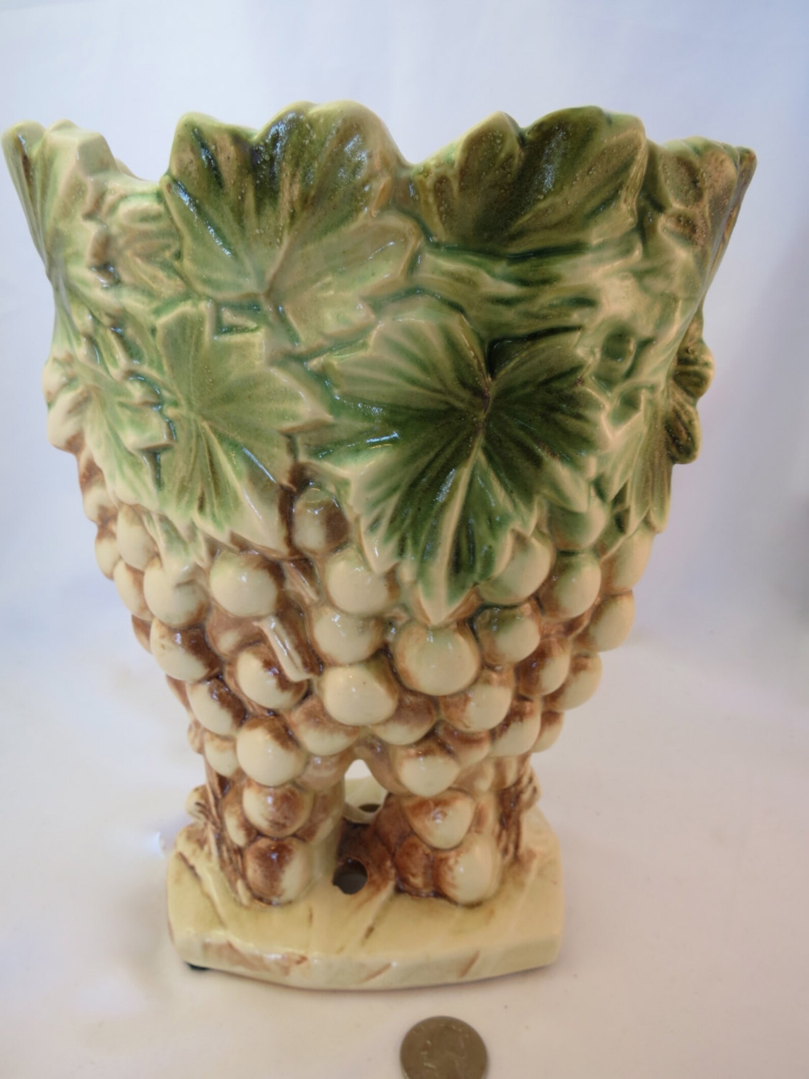 Vintage Mccoy Grapevine Grape Vase. C. 1951 Etsy