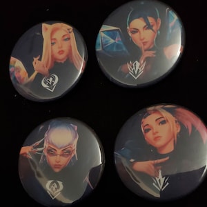 K/DA The Baddest button set; KDA; League of Legends