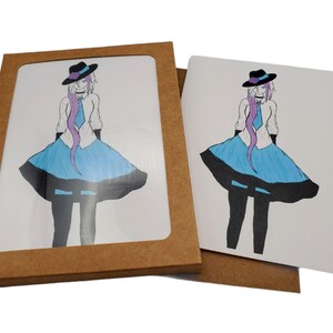Model - Digital Art Color Blank Notecards w/Envelopes Boxed Set of 5